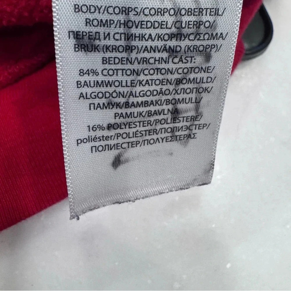 Polo Ralph Lauren Kids Red Cotton-Blend- Zip Up Hoodie Sweatshirt Unisex Size 7 - Picture 9 of 9